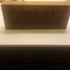 Hello beautiful sign